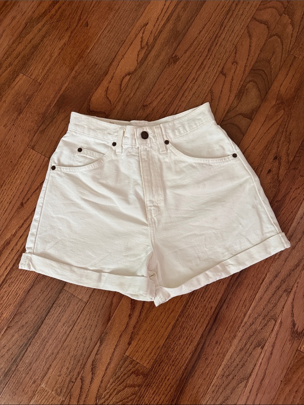 Levis 954 Vintage Denim Shorts Orange Tab High Waist